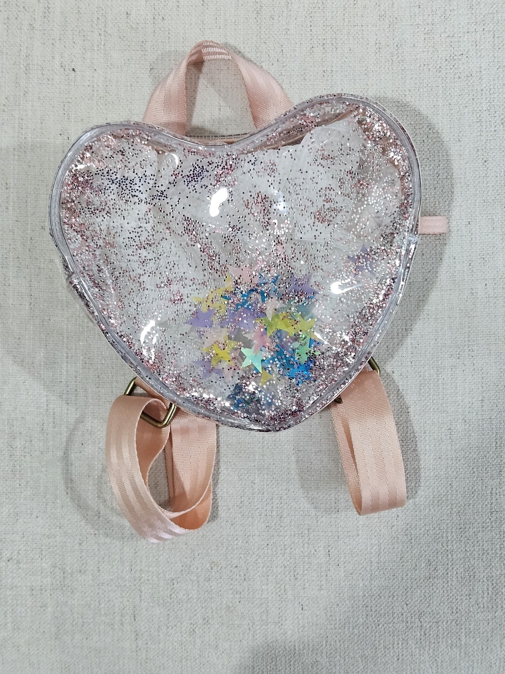Carter's Pink Heart Sequin Clear Star Shaker Kids Backpack